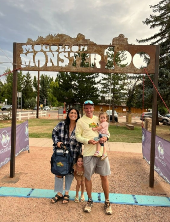 Josh with family at Mogollon Monster